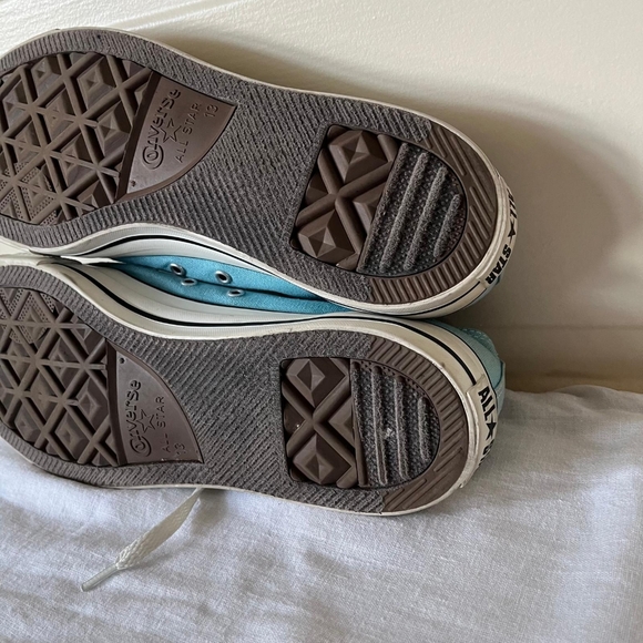 Converse Low Top Sneakers Chuck Taylor Mens Sz 13 Light Blue - Picture 7 of 8
